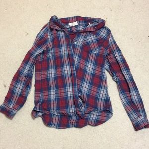 Red white and blue flannel